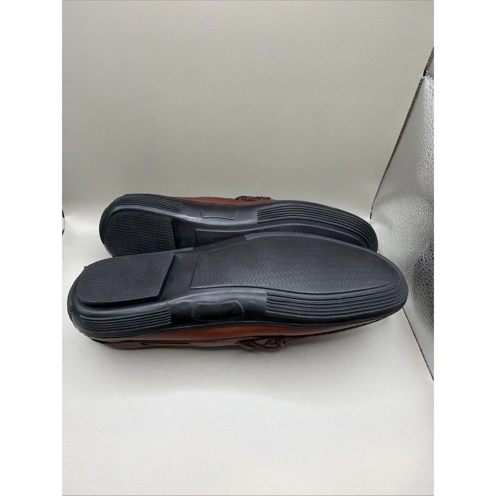 New Allen Edmonds Cassell‎ Men's Tassel Driving Loafers 10 D Chili Leather